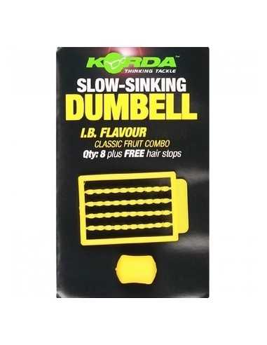 KORDA FAKE FOOD SLOW SINKING DUMBELL IB YELLOW / GEEL