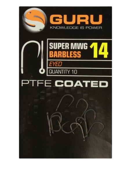 GURU HAMECON SUPER MWG HOOK BARBLESS/EYED