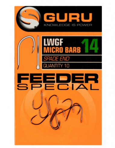 GURU HAMECON LIGHT WIDE GAPE FEEDER HOOK MICRO BARBED