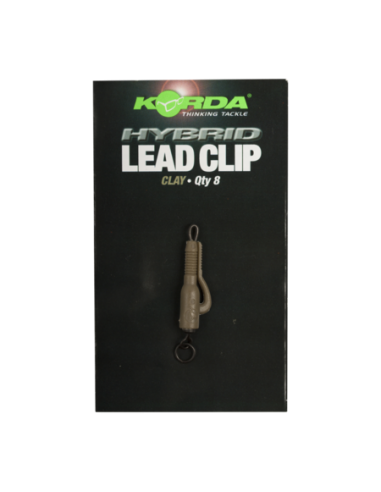 KORDA ACCESSOIRE HYBRID LEAD CLIP 8ST