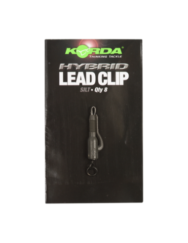 KORDA ACCESSOIRE HYBRID LEAD CLIP 8ST